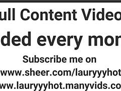 Hey Laury Angel why does a good anal princess like you never touch her clit during assfucking?