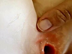 italian milf tests bestrealdoll female torso with dildo for huge orgasm