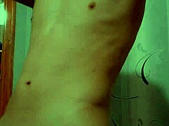 Dancing And Twirling Big Chocolate Pierced Cock Like Propeller With Teasing Striptease