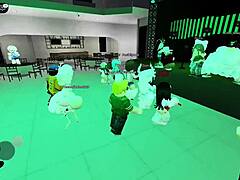 Dancing With Naughty Young Girls In Roblox Party Hall