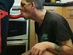Dominating Boyfriend's Ass With Pegging In Kitchen Cornfield And Bathroom