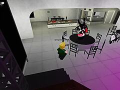 Dancing With Naughty Young Girls In Roblox Party Hall