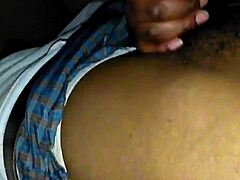 Ebony Not Sister Passionately Sucking and Swallowing on Huge Fat Black Cock in Homemade POV Blowjob with Daddy
