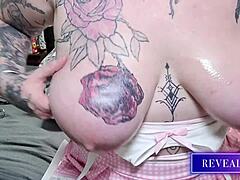 Hey, watch this busty curvy milf go wild with huge tits clamps buttplug and dildo orgasm?