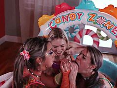 squirting anal fisting and face fucking with these wild bisexual sluts going all out