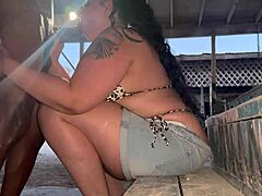 thicc pawg stranded and desperate sucks big black cock then gets fucked doggystyle for directions in full video on red