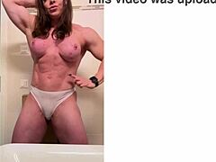 Whipping your thick ass while taking you from behind in mommy pov with muscular milf femdom vibes 😈