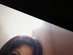 Cum tribute unfolds for my sexy aunty as she teases with monster cock desires