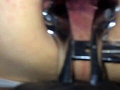 Shemale Explores With Speculum Tool