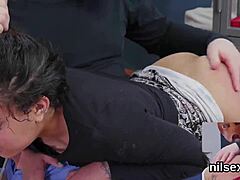 Peculiar teen 18+ gets taken to anus asylum for some brutal therapy.