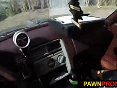 playful bimbo pawns her ugly car and offers a wild exchange