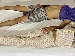 mother-in-law joined me in bed for the night. we had rough interracial sex with squirting and orgasms