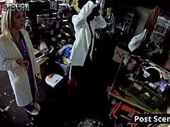 rina arem avoids charges by sucking a lil dick in pov with petite brunette nurse handjob and deepthroat in hospital