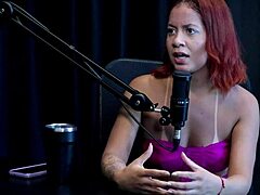 my heart races seeing this naughty redhead show her ass after hubby suggested swinging she craves big thick cocks and skips watching scenes with bruna ferrari on sheer red