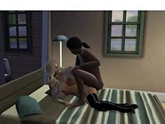 Busty blonde babe begs for multiple creampies in desperate pregnancy fantasy from The Sims 4