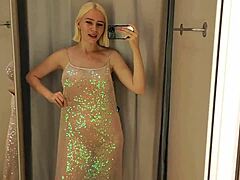 risky masturbation in the fitting room what happens if i get caught public dildo fucking