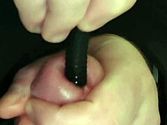 Hey, check out this wild vid where I stick a toothbrush in my cock then silicone nail with squirting steel and finger in peehole for two cumshots with ruined orgasm!