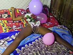 Bold Christmas Surprise Pussy Gift To Ex Boyfriend With Hard Wet Fucking