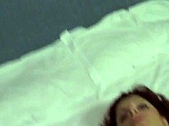 a walking sex milf clenched her fist on her ass and enjoyed it