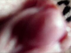 Big Clit Pulsates in Closeup During Intense Orgasm Moment