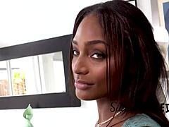 Ebony Babysitter Seduces Married Dilf Boss Into Rough Cheating Fuck Session