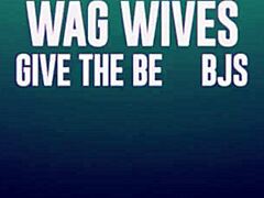 Wag wives subtly suggest top skills in oral play like deepthroat and face sitting with athletic bubble butt action.