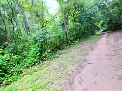 Thai Girlfriend Babysitter In Skinny Body Gets Rough Doggystyle Sex And Creampie In Romantic Outdoor Garden Forest Fantasy With Moaning And Licking
