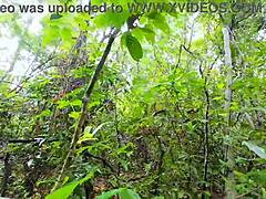Thai Girlfriend Babysitter In Skinny Body Gets Rough Doggystyle Sex And Creampie In Romantic Outdoor Garden Forest Fantasy With Moaning And Licking