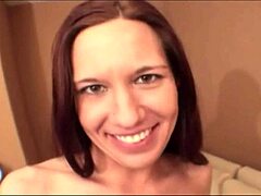 Who knew petite Misty Haze could suck cock deep and swallow cum in pantyhose!