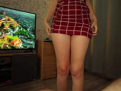 Stepmom spots stepson erection and assists with intimate release inside