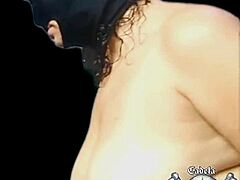 masked bbw prostitute sucks big black cock then gets face fucked in amateur bdsm session