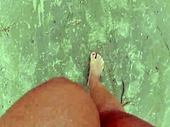 exclamatory-raw african feet fetish on dirty beach streets!