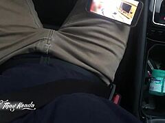 oh wow, the cuckold husband catches his hot wife fucking the friend on the home sofa via security camera