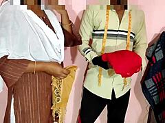 Desi bhabhi's accidental pussy touch sparks intriguing fuck session with dress tailor