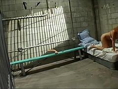 In a Dutch prison setting, redhead cougar Audrey Hollander and Rozetta dive into wild anal sex with toys, dildos, and gaping