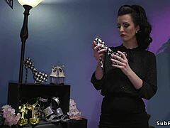 Oh man, this foot sniffing guy just gets anal fucked hard in that femdom session