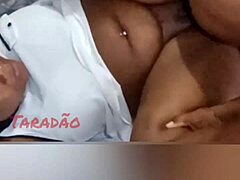 Naughty Black Latina with Huge Saggy Tits and Big Ass Takes Deep Anal Cumshot!