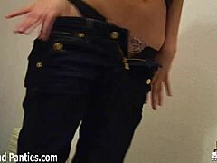 Watch me shake my 18yo ass in tight jeans. Neighbors might see this girl next door stripping.