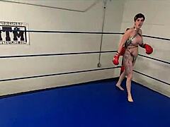 professional fighter comes at you topless in a wild pov femdom clash