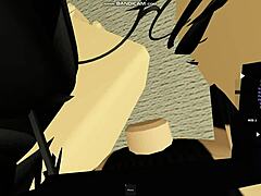 Roblox emo chick experiences intense action on bed part 2