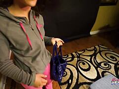 Brunette Teen Ryann Sucks Cock And Gets Pussy Deeply Fucked In Doggystyle!