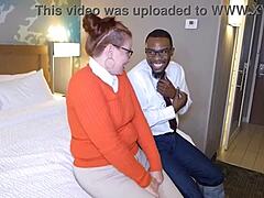 Nerdy ginger Reign dives into wild anal banging with big black cocks, loving the facial and deepthroat intensity.