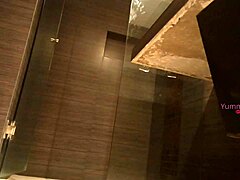 Hidden camera catches my primastra in the bathroom shower, so I penetrate her hard and cum all over her body