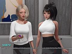 complete gameplay unfolds with pretty asian teen in ffm threesome getting clothes ripped and hairy pussy slapped rough with huge cock