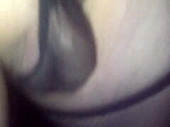 Person Exploring The Forest Attired Solely In A Minimal Thong And Net Stockings Outdoors