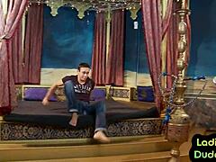 mean british femdom boldly pegs her submissive in strapon group domination with cuckold vibes