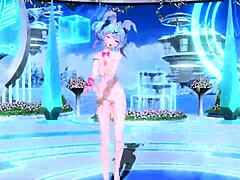 Hatsune Miku AI no uta project diva nude mod rabbit hole costume big tits ass