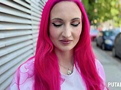 hey, i caught this busty friki victoria arias in a super hot contest with doggystyle sex and cum in mouth