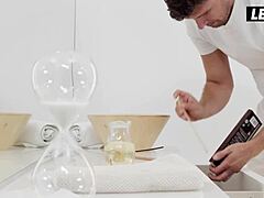 Ukrainian teen 18+ beauty lika star enjoys sensual massage sex with lover - whiteboxxx