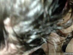 intriguing first date facefuck with mature milf blowjob and cumshot on big tits